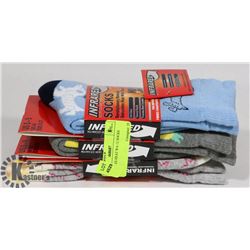 3PK LADIES HEAT WAVE SOCKS