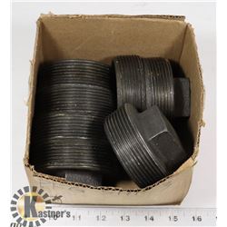 BOX OF THREADED PIPE CAPS
