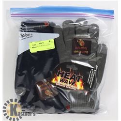 2PK MENS HEAT WAVE GLOVES