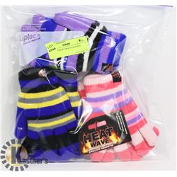 3PK KIDS HEAT WAVE GLOVES