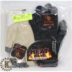 2 PACK OF LADIES HEAT WAVE GLOVES