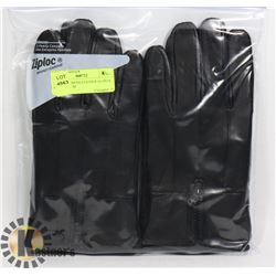 2 PACK OF MENS LEATHER GLOVES SIZE MEDIUM