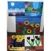 Image 1 : SET OF 5 NATURE PAINTINGS