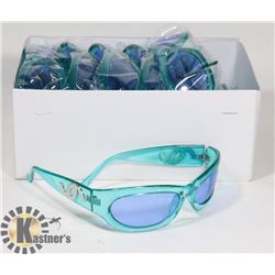 BOX OF CORAL BLUE DESIGNER SUNGLASSES UV400
