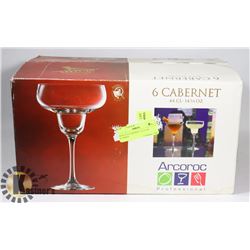 BOX OF 6 CABERNET 14 3/4 OZ GLASSES