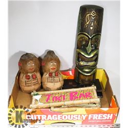 BOX W/"TIKI BAR" OPEN/BACK-IN-5 HANGING