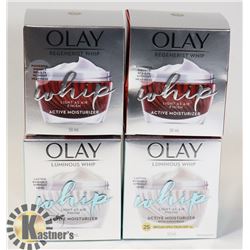 LOT OF ASSORTED OLAY MOISTURIZING PRODUCTS