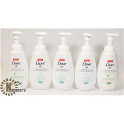 LOT OF ASSORTED DOVE SHOWER FOAM PRODUCT