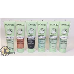 LOT OF ASSORTED LOREAL PURE CLAY CLEANSER PRODUCT