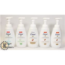 LOT OF ASSORTED DOVE SHOWER FOAM PRODUCT