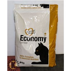8KG BAG OF ECONOMY CAT FOOD, BB: MAY 26 2020