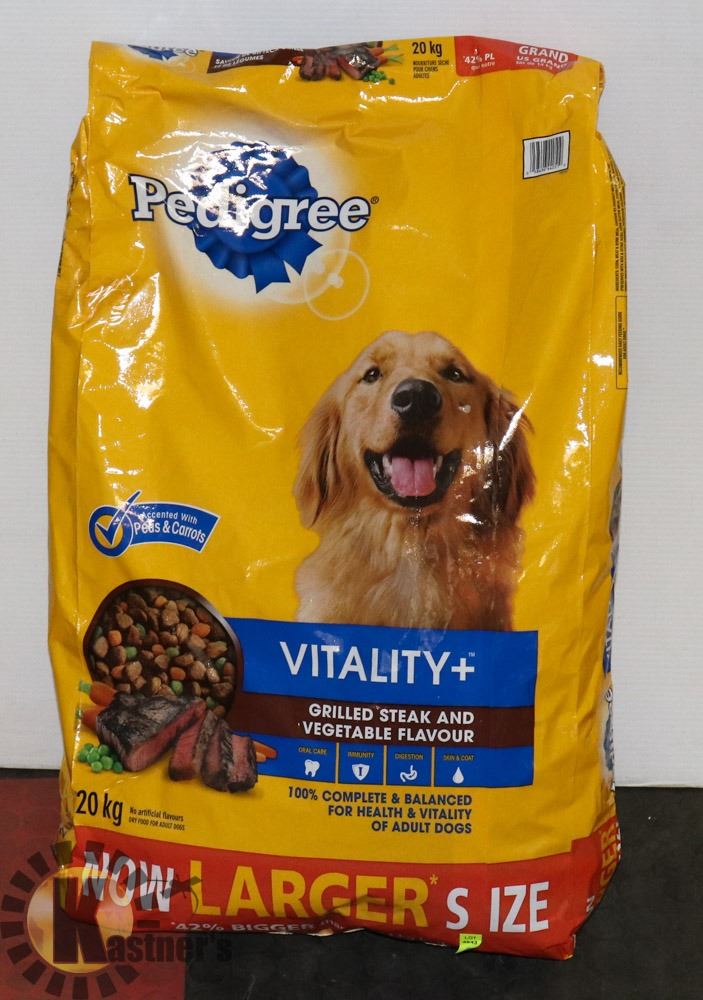 20 KG BAG OF PEDIGREE DOG FOOD, BB NOV 24, 2020