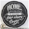 Image 1 : "HOME IS WHERE OUR STORY BEGINS" GARDEN STEPPING