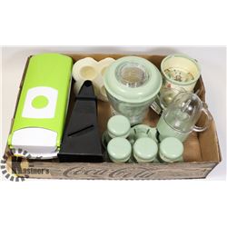 LOT OF KITCHEN APPLIANCES/ACCESSORIES, INCLUDING