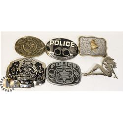 FLAT OF BELT BUCKLES