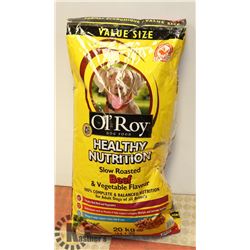 20KG BAG OF OL'ROY DOG FOOD, BB: MAY 29, 2021