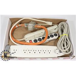 FLAT OF POWER BARS, SURGE PROTECTOR &
