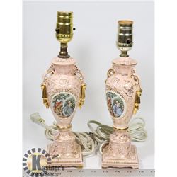 PAIR OF VINTAGE STYLE TABLE LAMPS