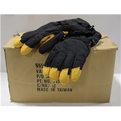 1 BOX OF RAO-TEX GLOVES, 9 PAIR LARGE 7 PAIR MED.