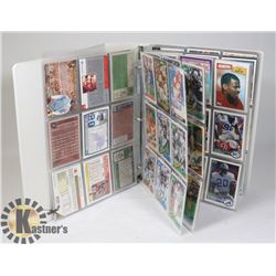 BINDER OF NFL/NBA CARDS