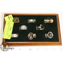 TRAY OF ESTATE RINGS - TRAY INCLUDED
