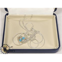 WOMEN TURQUOISE CHARM ANKLE BRACELET