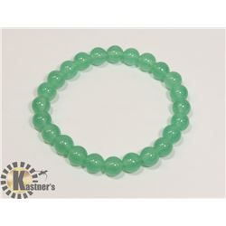 #11-GREEN AVENTURINE BEAD BRACELET 8MM/7.5"