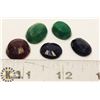 Image 1 : #20-MIX GEMSTONE,RUBY,EMERALD,SAPPHIRE  66.0CT