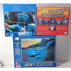 11)  LOT OF 3 FACTORY SEALED PUZZLES,