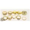 Image 1 : LOT OF GOLD PLATED RINGS