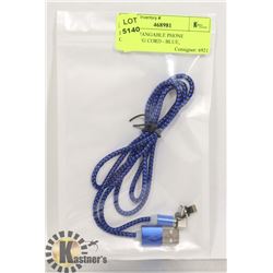 INTERCHANGEABLE PHONE CHARGING CORD - BLUE,