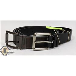 PAIR OF MENS LEATHER BELTS, 1 IS COLUMBIA, SIZE 36
