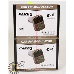 PAIR OF CAR FM MODULATORS