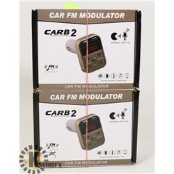 PAIR OF CAR FM MODULATORS