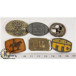 LOT OF BELT BUCKLES