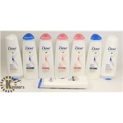 BAG OF ASSORTED DOVE SHAMPOO