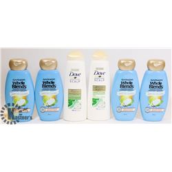 BAG OF GARNIER & DOVE HAIR PRODUCTS