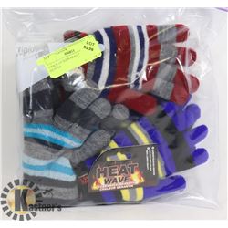 3 PACK OF KIDS HEATWAVE GLOVES