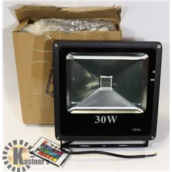 LOT OF 1 NEW 30W LED RGB FLOOD LIGHT