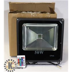 LOT OF 1 NEW 50W LED RGB FLOOD LIGHT
