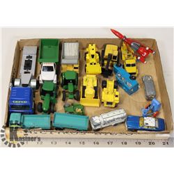 FLAT COLLECTABLE DIECAST CONSTRUCTION AND FARM EQU