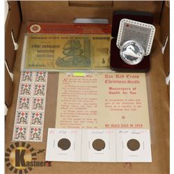 FLAT WITH COLLECTIBLES AND CURRENCY