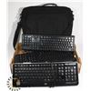 Image 1 : FLAT OF ASSORTED KEYBOARDS, LAPTOP BAG AND MORE.