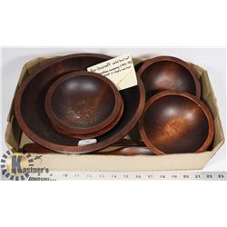 WOOD SALAD BOWL SET