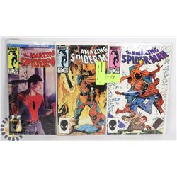 LOT OF 3 SPIDERMAN COMIC BOOKS