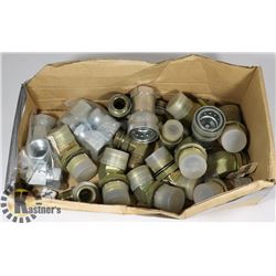 BOX OF ASSORTED PLUMBING COUPLERS