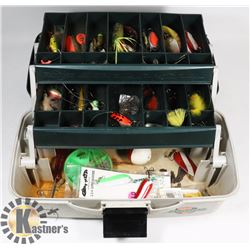 FLAMBEAU OUTDOOR FISHING TACKLE BOX W/ TACKLE &