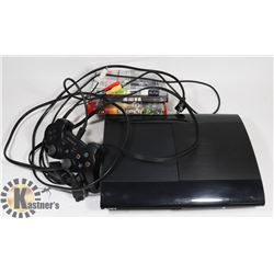 PLAYSTATION 3 CONSOLE, CONTROLLER,