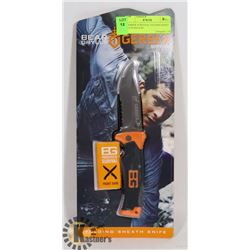 GERBER SURVIVAL FOLDING KNIFE WITH SHEATH