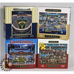 4 NEW JIGSAW PUZZLES